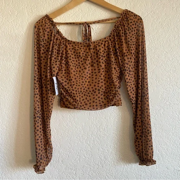 Polka Dot Long Sleeve Top - Picture 4 of 4